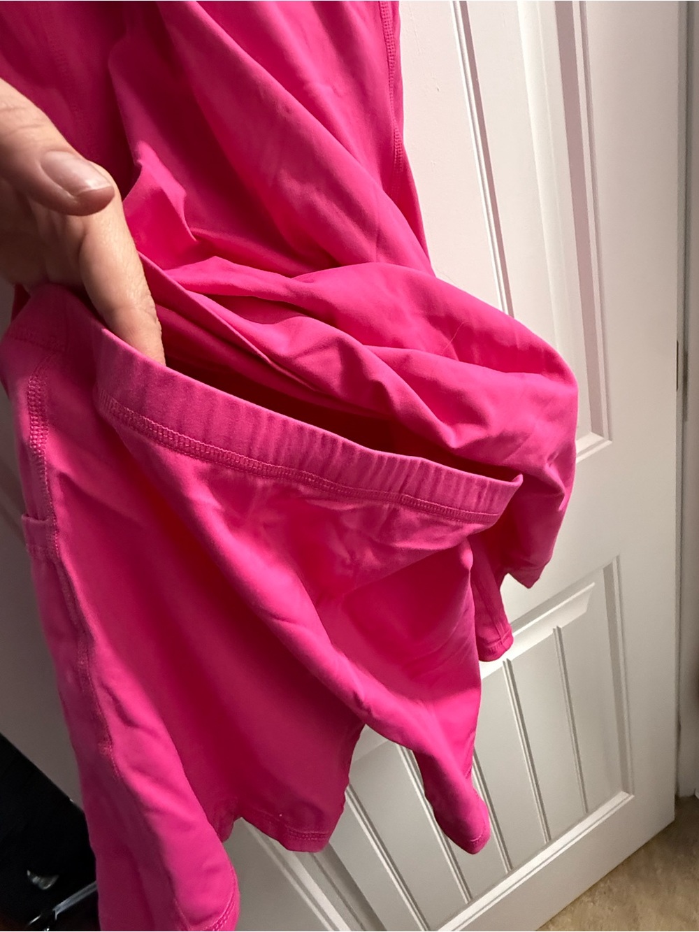 HALARA Bright Hot Pink Strappy Midi Slip Dress - Picture 4 of 6